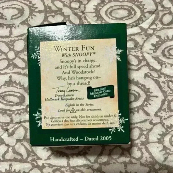 Hallmark Keepsake Winter Fun with Snoopy Ornament - Picture 3 of 3